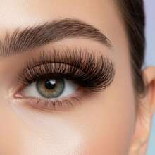 Pestañas 3D Ultra-Volumen 'Glam Lift Effect' con Fibra Suave y Acabado Profesional para Mirada Intensa Y2K & Clean Girl Beauty - Negro - Ver 3