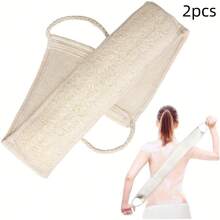 1pc Natural Loofah Sponge, Suitable For Back Massage, Bathing, Exfoliating For Both Men And Women, Can Also Be Used As Bathing Sponge Or Body Scrub, Deep Cleansing, Revitalizing Skin - Yellow - View 7