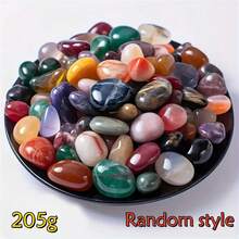 55g/105g/155g/205g Colorful Bohemian Mixed Natural Polished Stones & Crystals Bulk - Assorted Polished Synthetic Gemstones For Home Decor