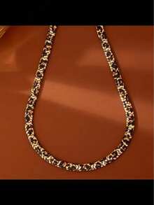 1pc Luxury Geometric Leopard Print Necklace For Women - Multicolor - View 5