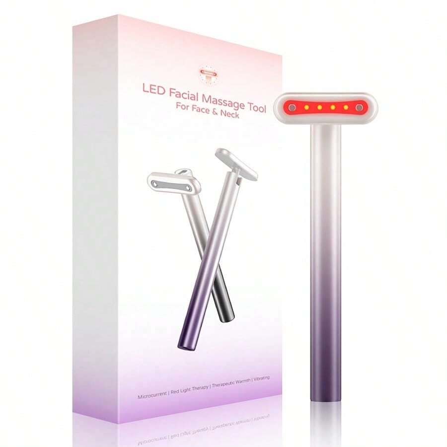 Aedwdpe EMS Microcurrent Heated Eye Massager - Eye Cream Infuser Beauty Device For Daily Eye Care & Relaxation - 粉色 - 查看 1
