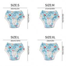 1件装宠物猫狗可重复使用尿布 - 卡通熊羊图案宠物卫生裤，适合狗狗自由活动和聚会，保持小型宠物清洁，适合马尔济斯犬、法国斗牛犬、吉娃娃等。 - 黃色 - 查看 2