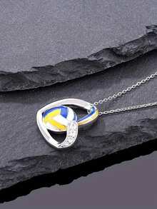 1 PC Gorgeous Heart Cubic Zirconia Necklace Pendant For Women Valentine's Day Gift Wedding Jewelry - 1# - View 3