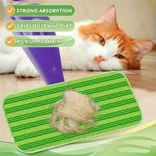 3pcs Reusable Microfiber Mop Pads - Highly Absorbent, Pet Hair Removal, Dust & Dirt Trapping, Cleaning Accessories - Multicolor - View 2