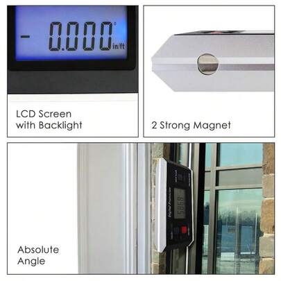 Angle Finder Magnetic Protractor Inclinometer Angle Level Meter Tool Digital Protractor Bevel Gauge For Woodworkin...