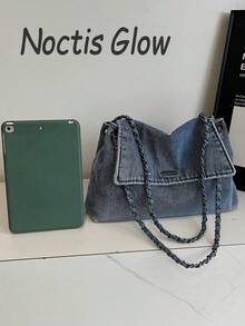 Women's Denim Crossbody Bag, Lightweight Vintage Washed Jean Purse With Adjustable Strap, Large Capacity Shoulder Handbag Travel Essentials School Supplies Travel Accessories Christmas Gifts Christmas Decorations Christmas Travel Essential Crossbody Bags For Women Purses And Bags Women Gifts For Women Purse Accsesories - Nhiều màu - Xem 7