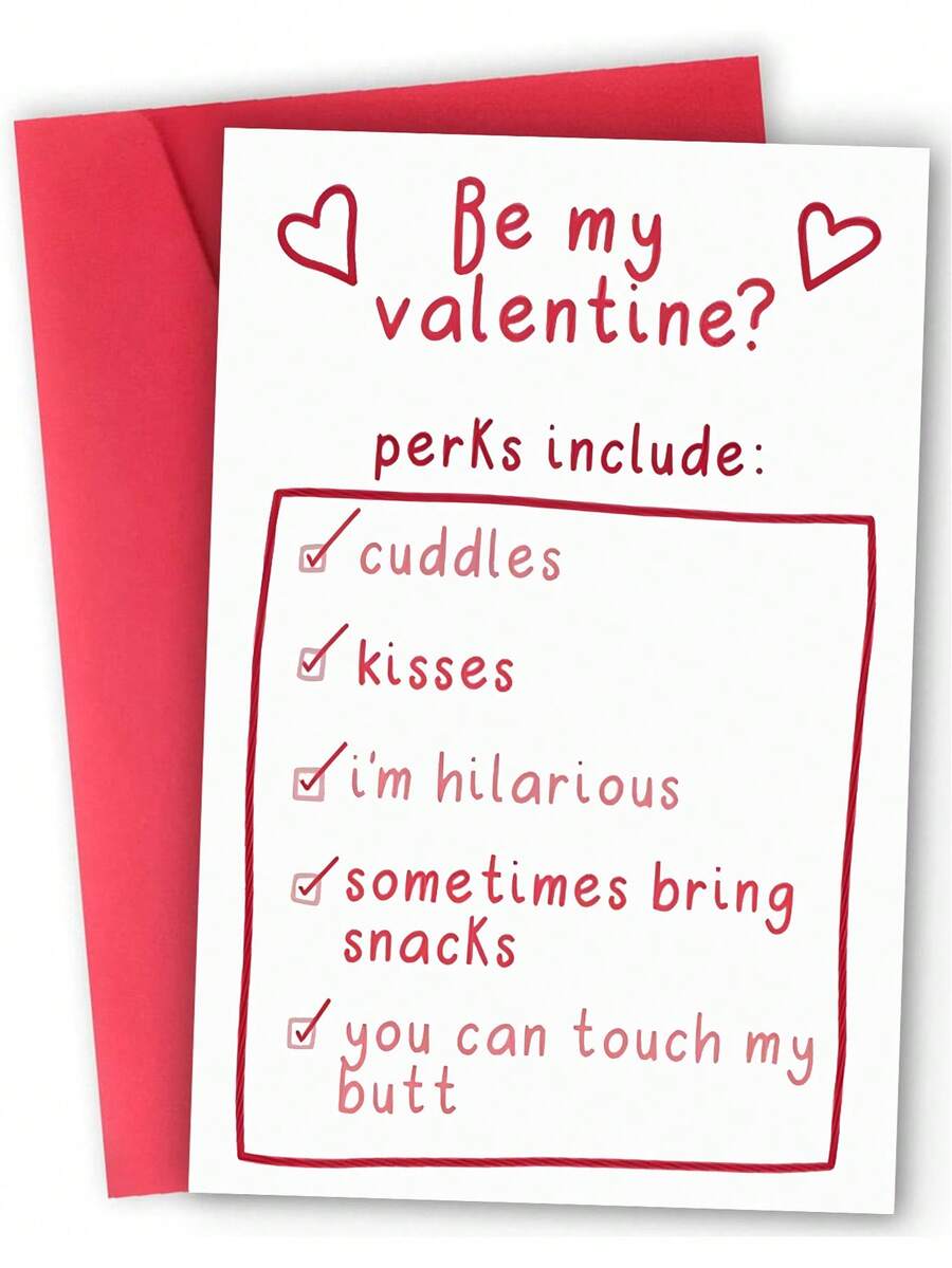 1pc Elegant Valentine's Day/Anniversary Greeting Card. For Husband. Includes Envelope. High-Quality Paper. Wish You Eternal Youth And Good Health. Decorated With Heart Pattern. Perfect Valentine's Day Card From Wife To Husband (4.7 Inches X 6.7 Inches) - Multicolor - View 1