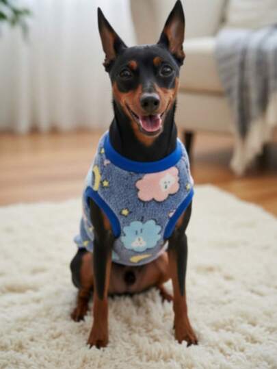 Roupa para Cachorro Roupinha de Inverno Caes Pet Estampa e Cores Sortida Porte Pequeno e Médio