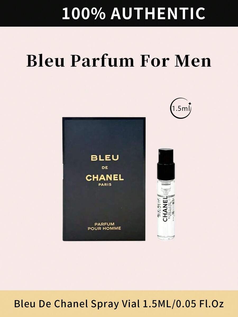 Bleu De Chanel Parfum Pour Homme Sample Mini Size Spray 1.5ML/ 0.05 Fl.Oz - PARFUM - 查看 1