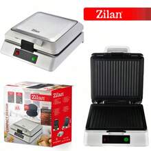 Zilan ZLN4728 銀色 XL 夾心三明治機，附烤盤、指示燈、鎖定系統，1200W - 查看 5
