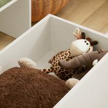 SoBuy KMB80-W Children's Toy Chest, Toy Box, Storage Box, Shoe Bench With Seat Cushion, Bench, Toy Storage For Children, White, Approx. 60x35x34cm (WxHxD) - White - View 10