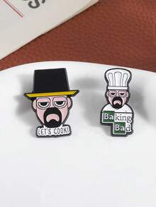 1Set American Criminal TV Drama Character Enamel Pins Custom Thriller TV Let's Cook Baking Bad Brooches Lapel Hat Badge Jewelry Gifts - Multicolor - View 8