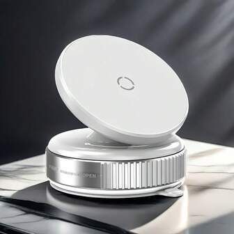 New Magnetic Car Phone Holder, Vacuum Suction Cup Base Installed On Dashboard, 360° Rotation, Won't Fall Off, Firmly Adheres, Won't Damage Surface