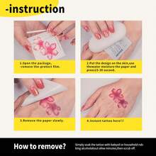 1pc Beast Head Pattern Waterproof Long-Lasting Color Tattoo Stickers, Suitable For Concerts And Music Festivals - Multicolor - View 6