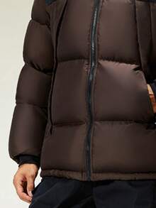 CAMEL CROWN Men's Outdoor Down Jacket, Autumn/Winter Thickened Men's Coat Warmth-Retaining Windproof Couple's Down Jacket Padded Coat