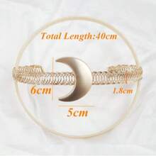 1pc Star & Moon Tieback Vintage Star And Moon Metal Curtain Tieback - Durable Zinc Alloy, Ramadan Decor Elegant Home Decor For Living Room, Bedroom, Study | Vintage Style | Curtains For Living Room - Gold - View 9