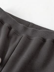 mini bala Pantalones térmicos infrarrojos para bebés niños, invierno 2025, pantalones térmicos cálidos y con forro retenedor de calor - gris hierro - Ver 6