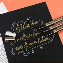 10 قطعة/مجموعة أقلام تحديد معدنية متعددة الألوان، حبر مائي سلس للكتابة والرسم على البلاستيك والسيراميك والزجاج وبطاقات التهنئة وغيرها - متعدد الألوان - مشاهدة 6