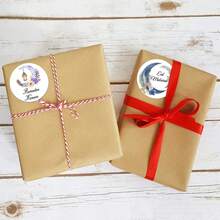 60pcs/120pcs/240pcs Eid Mubarak Wreath Round Stickers, Suitable For Ramadan Party Gifts And Packaging - Multicolor - View 7