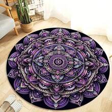 1 tấm thảm Mandala màu tím, phong cách nghệ thuật, nhiều kích cỡ, quà tặng tân gia, thảm trang trí, đồ trang trí phòng ngủ, thảm nhỏ, thảm, đồ trang trí nhà cửa, thảm phòng khách, thảm nhỏ phòng khách, thảm phòng ngủ, đồ trang trí phòng khách, thảm ngoài trời, thảm có thể giặt được - Nhiều màu - Xem 2