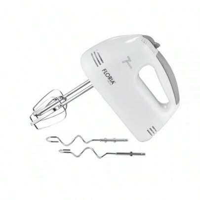 Frullatore a mano Floria ZLN7565 bianco, potenza 100 W, 7 velocità, pulsante di rilascio degli accessori