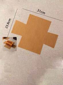 1pc Reusable Toast Bag, Non-Stick Baking Parchment Paper, Heat Resistant, Suitable For 250g Water Cube Baking