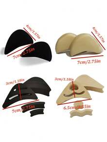 1/5 Shoe Toe Inserts, Half Size Up Insoles, Soft Forefoot Pads For Women To Make Shoes Smaller - Multicolor - View 2