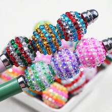 5 piezas de cuentas de rhinestone brillante de 20mm, adecuadas para hacer joyas DIY, incluyendo la creación de pulseras y pendientes, cuentas para hacer joyas - Hazlo tú mismo - Ver 4