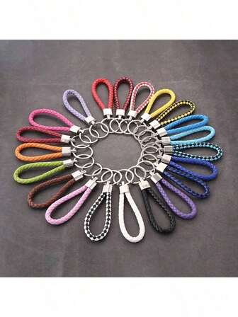 20-Piece Set Of Leather Cord Keychain Charms / Suitable For Women's Keychains / Luggage Tags Key Rings / Can Be Given As Gifts To Friends / Ideal For DIY Handmade Gift Accessories