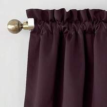 Sun Zero Barrow Panel de cortina de bolsillo para barra de eficiencia energética, , 1.37 m x 2.13 m(137.2An x 274.3Al cm (1 Paneles) Púrpura (Plum Purple)) - Multicolor - Ver 3
