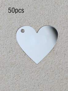 Personalized Wedding Mirror Tags With Holes Custom Acrylic Heart Tags Name Logo For Shower Favor Valentines Day Handmade Items Wedding Favors Happy Birthday Party - Heart Shape - View 9