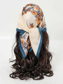 1pc Floral Print Casual Fashion Women Bandana Scarf/Headband - Multicolor - View 6