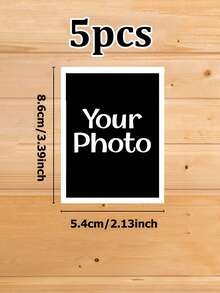 1张/5张/10张定制照相亭打印照片、迷你照片打印、纪念礼品、照片打印、宿舍装饰、图片打印、个性化情侣照片装饰、DIY定制生日和圣诞礼物