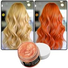 GOIPLE One-Time Hair Dye Wax, Long-Lasting Temporary Hair Dye Wax, DIY Hair Dye Cream, Easy To Wash, Hair Dye Mud, Suitable For Skin, Hair, Beard, Daily, Party, Cosplay, Halloween, Unisex (Black/White/Purple/Purple Pink/Orange/Blue/Purple/Red/Yellow/Dark Gray/Green) - 彩色 - 查看 12