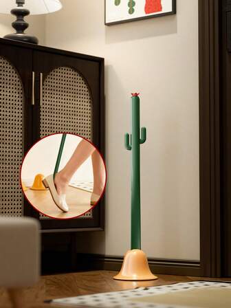 1 pieza Soporte para zapatos para uso doméstico, Eliminador de dopamina para personas perezosas, Mango de zapato extendido para personas mayores y mujeres embarazadas, Dispositivo elevador de zapatos