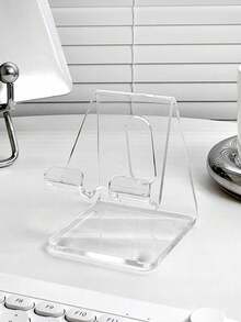 1 pieza Nuevo soporte de acrílico transparente minimalista para teléfono para el Día de San Valentín, soporte estable para teléfono, accesorios universales para teléfono, soporte para iPad de varios ángulos, decoraciones para el dormitorio - Multicolor - Ver 13