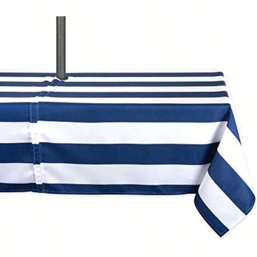 DII Colección de Mesa para Exteriores, Resistente a Las Manchas y Agua, 14 x 72 Pulgadas, Hoja de plátano(304.8 x 152.4 cm (Rectangular)) - Multicolor - Ver 1