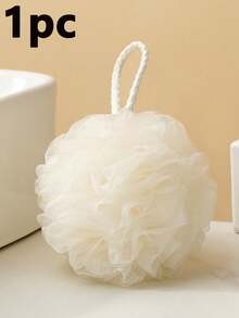 10件/3件/1件随机颜色浴室沐浴用品套装，PE泡沫沐浴海绵，沐浴手套和浴帽，颜色随机。不易散落成人去角质网状沐浴海绵，沐浴花球，浴室丝瓜络。女士礼物，男士礼物 - 彩色 - 查看 13