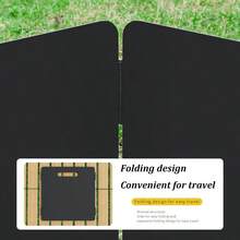 露营炉灶挡风罩，便携式炉灶挡风板，轻便可折叠燃气炉挡风罩，带收纳袋，适用于露营、豪华露营、徒步旅行、野餐、背包旅行、烹饪、钓鱼 - 黑色 - 查看 9