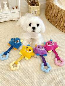 吱吱作响的狗狗磨牙玩具 - 狗狗洁牙咀嚼玩具 - 控制牙垢，清洁牙齿，满足狗狗的自然啃咬欲望，并促进口气清新