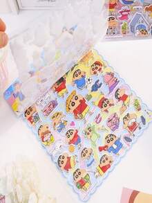 1 pieza de pegatinas decorativas 3D artesanales del personaje de dibujos animados Crayon Shin-Chan en estilo aleatorio. Son adecuadas para decorar teléfonos móviles, computadoras portátiles, maletas, tazas de agua, patinetas y guitarras. Son ideales para uso diario, regalos de cumpleaños para niños y preparativos para el regreso a clases. - Multicolor - Ver 6