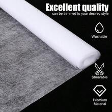 1m*1.1m Double-Sided Fusible Interlining Non-Woven Fabric, Lightweight Bonding Interlining Suitable For Fabric Applique, Sewing, DIY Crafts - Multicolor - View 3