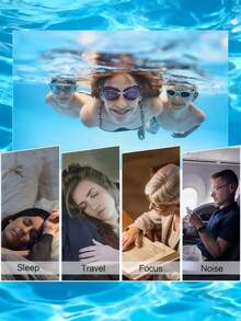 带收纳盒的隔音耳塞，可重复使用硅胶材质，适合游泳、睡觉、打鼾、学习、音乐会、户外旅行、工业工作等场合，有效降低噪音，保护听力，防水隔音，佩戴舒适，男女皆宜，是送给朋友的理想礼物。 - 彩色 - 查看 8