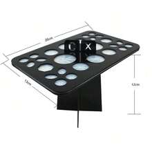 Acrylic Makeup Brush Drying Rack & Storage Box,Room Decor - Multicolor - View 3