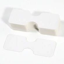 50 PIEZAS Tarjeta de cartón plegable en blanco para exhibir collares de cuero, tarjeta de papel kraft plegable para joyería - Multicolor - Ver 6