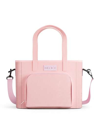 Meoky isolierte Lunch-Tasche, große Kapazität Erwachsenen Lunch-Tasche mit Schultergurt und externem Staufach, strapazierfähig und leicht, ideal für Arbeit, Schule und Essen außer Haus