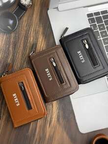 1pc Anti-Theft Anti-Demagnetization Large Capacity Coin Purse, Multifunctional Wallet For Driving License, Bank Cards - Multicolor - View 1