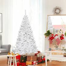 5Ft Artificial PVC Christmas Tree With Stand Holiday Season Indoor Outdoor White Christmas Decorations Home Christmas Gifts Christmas Decor - 5FT - View 3