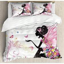 Winter Duvet Cover Set, Merry Theme Delicate Snowflakes, Vintage Holiday Pattern, 3 Piece Bedding Set With 2 Pillow Shams, Size, Teal White - Multicolor - View 12