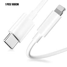 XASMA 3 件/1 件 USB C 转 Lightning 数据线兼容 充电器 USB C 转 Lightning 数据线兼容 14/13/12/11 X XS XR 8 Plus 等，USB 充电线兼容 11 12 13 14 6 6S 7 8 Plus X XR Pro Max 适用于 PC 耳机充电数据线，苹果手机快速充电数据线闪存充电线 Nan MFi 认证 - 白色 - 查看 11
